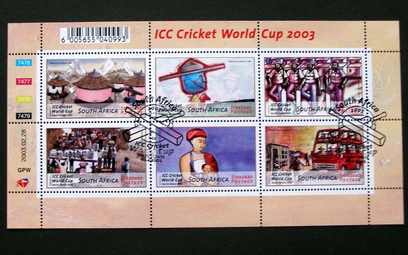 SOUTH AFRICA Set (CTO) - ICC Cricket World Cup 2003