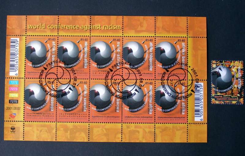SOUTH AFRICA Set (CTO)- World Conference Against Racism 2001