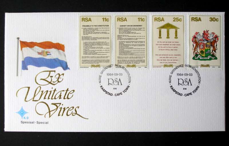 SOUTH AFRICA Cover - New Constitution 1984