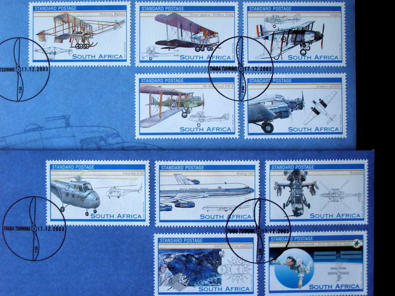 SOUTH AFRICA Cover Set - 100 Years of Aviation 2003 //Aircraft