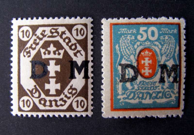 DANZIG Mint* - Official Overprints 1921-22