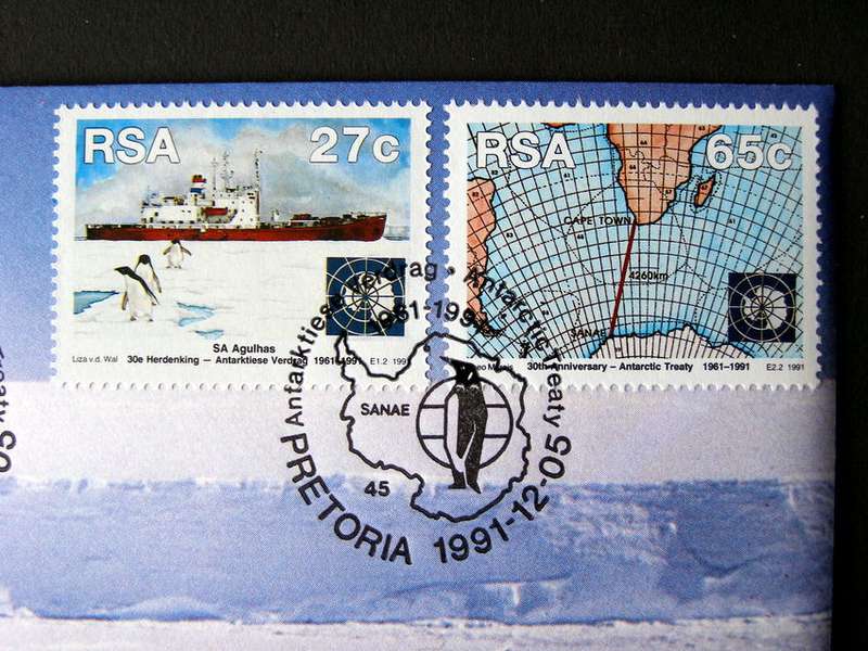 SOUTH AFRICA Cover - 30th Anniv. of Antarctic Treaty 1991