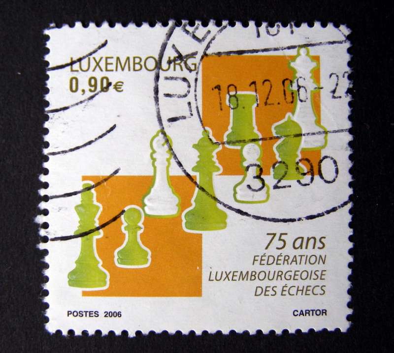 LUXEMBOURG Set - 75th Anniv. of National Chess Federation 2006
