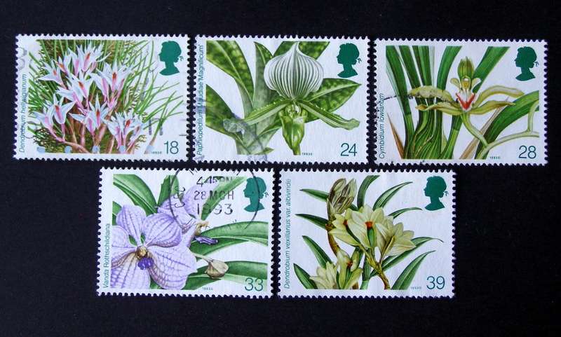 GREAT BRITAIN Set - World Orchid Conference 1993 //Flowers