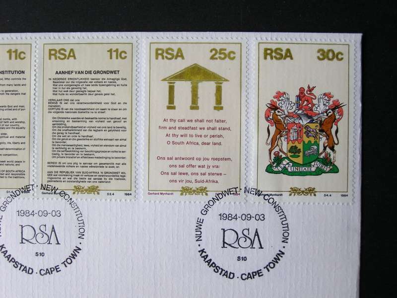 SOUTH AFRICA Cover - New Constitution 1984