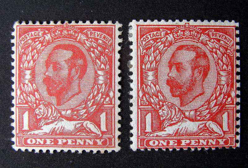 GREAT BRITAIN Mint* - Young King George V 1d. Carmine Die A & B, Imp. Crown Wmk 1911-12