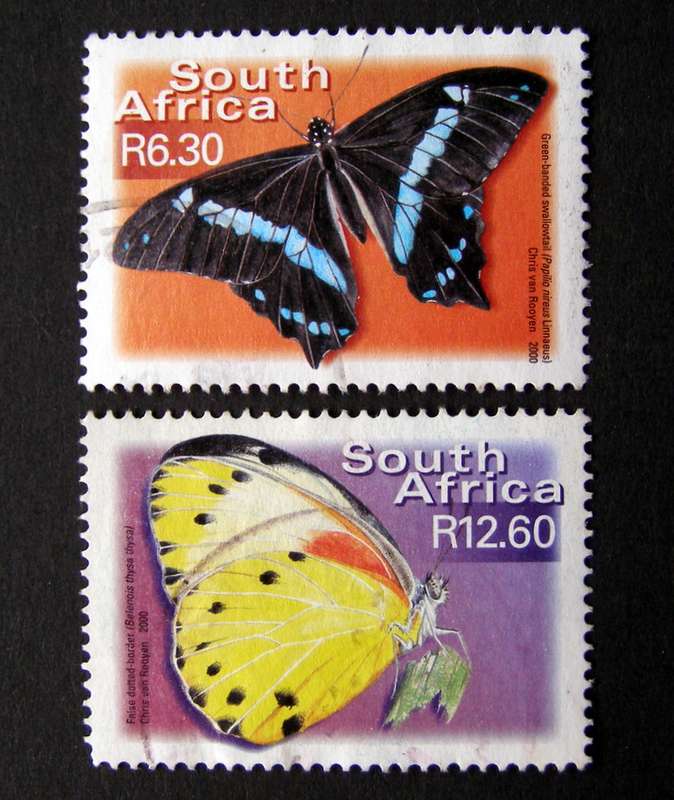 SOUTH AFRICA - 7th Definitive Butterflies 2000
