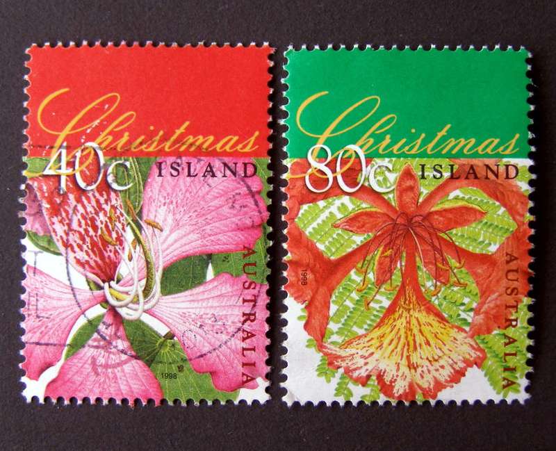 CHRISTMAS ISLAND - Christmas: Flowering Trees 1998