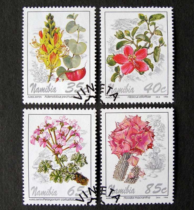 NAMIBIA Set (First Day Cancel) - Flowers 1994