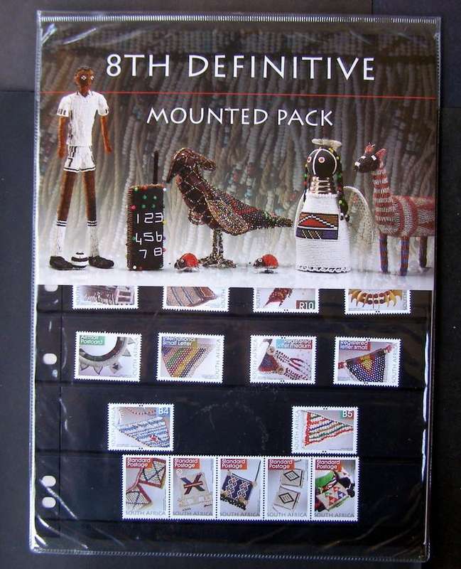 SOUTH AFRICA Mint Set in Folder - The 8th Definitive: Beadwork 2010