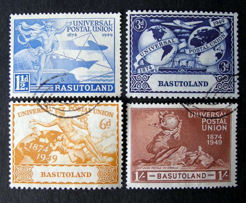 BASUTOLAND Set - 75th Anniv. of U.P.U. 1949