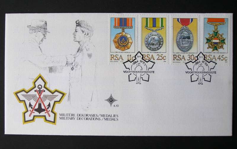 SOUTH AFRICA Cover - Military Decorations 1984