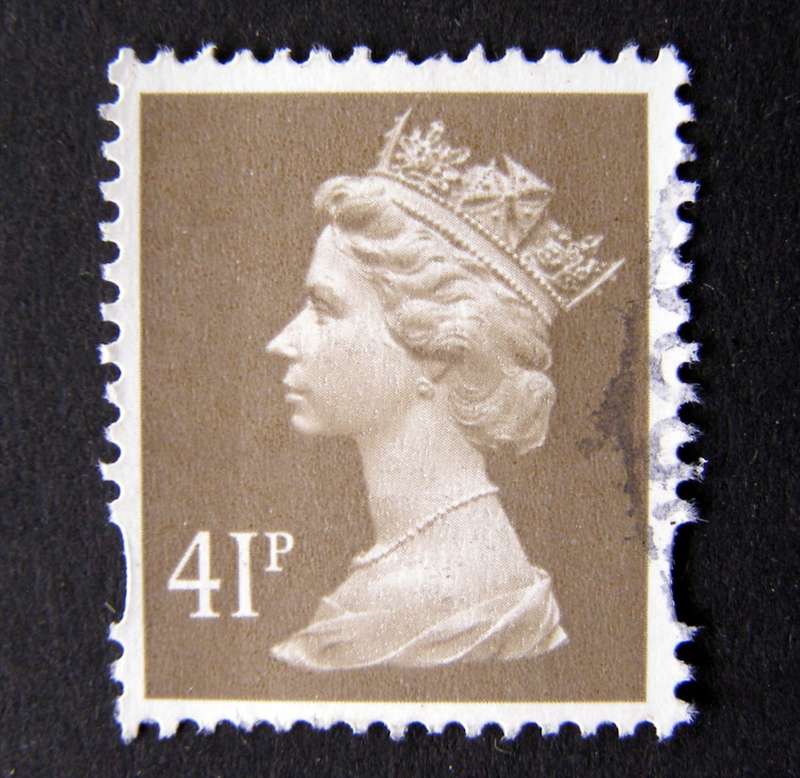 GREAT BRITAIN Machin - 41p. drab on phosphorised paper (Elliptical Perforations) 1993-2011