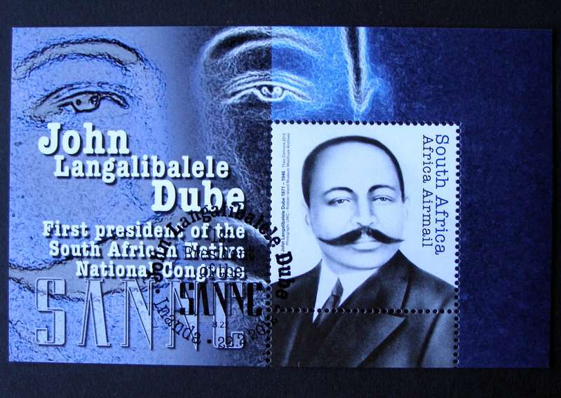 SOUTH AFRICA Miniature Sheet (CTO) - John Dube 2012