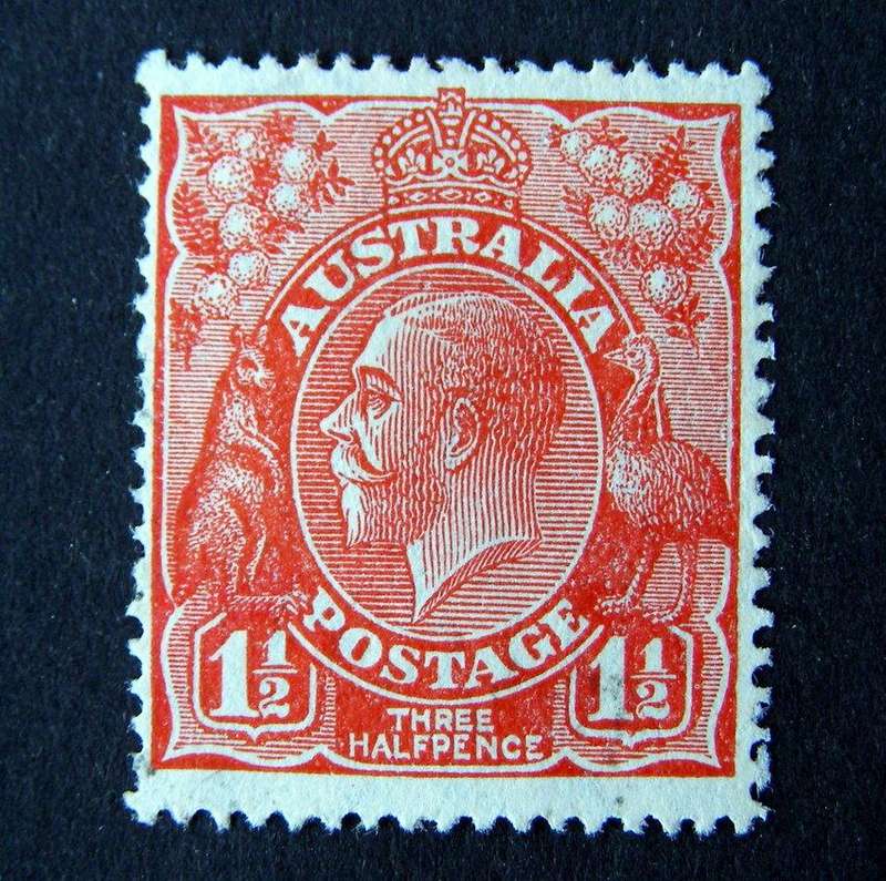 AUSTRALIA - King George V (Wmk 7 - Multiple Crown A, Perf 14) 1926