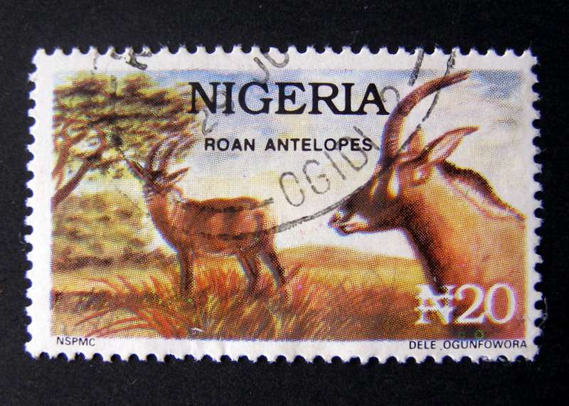 NIGERIA - Wildlife 20n. Roan Antelope 1993
