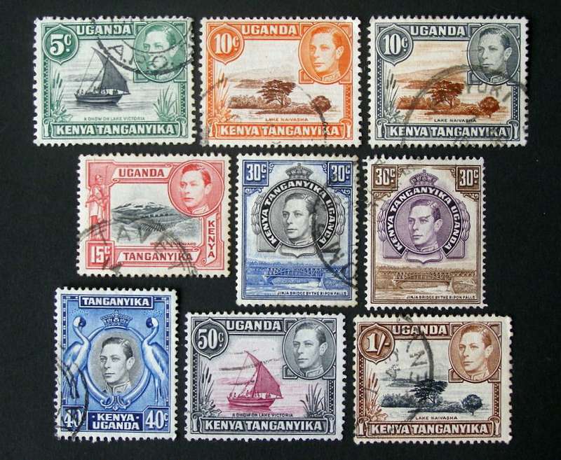 KENYA, UGANDA AND TANZANIA - KGVI Definitive 1938