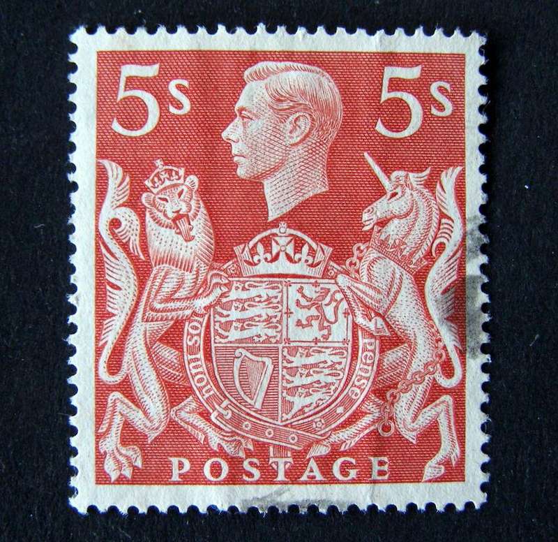 GREAT BRITAIN - KGVI 5/- Red 1939