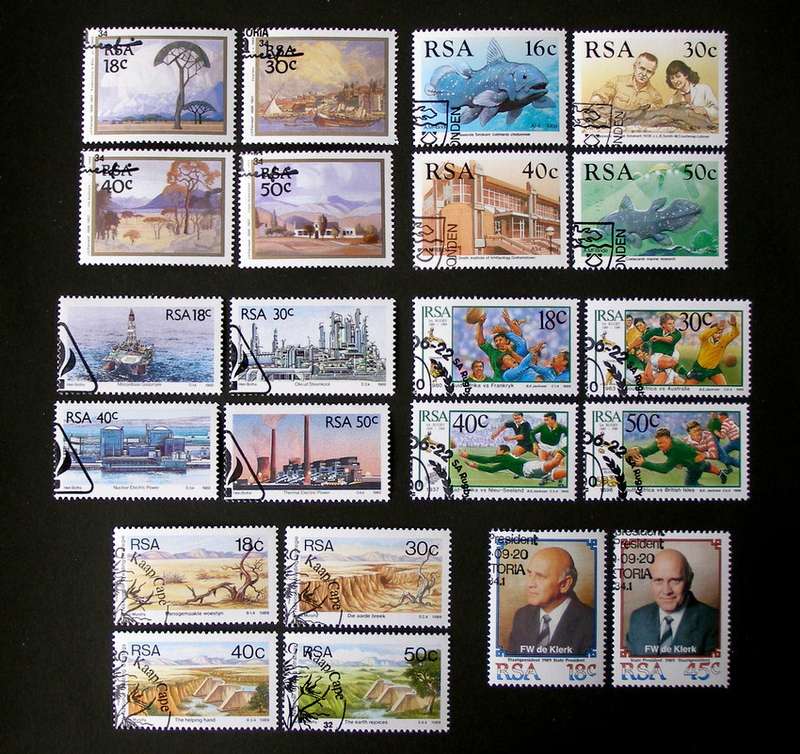 SOUTH AFRICA Sets (CTO) - Complete Year 1989