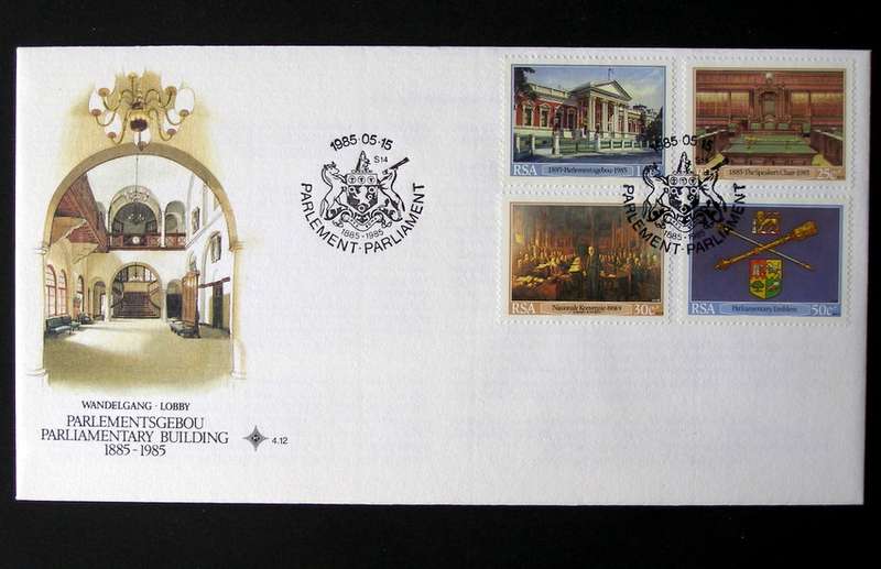 SOUTH AFRICA Cover - Inauguration of Cape Parliamentary Buildings 1985