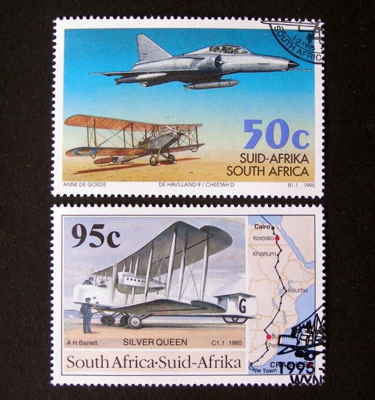 SOUTH AFRICA Set (CTO) - Aviation Anniversaries 1995 //Aircraft