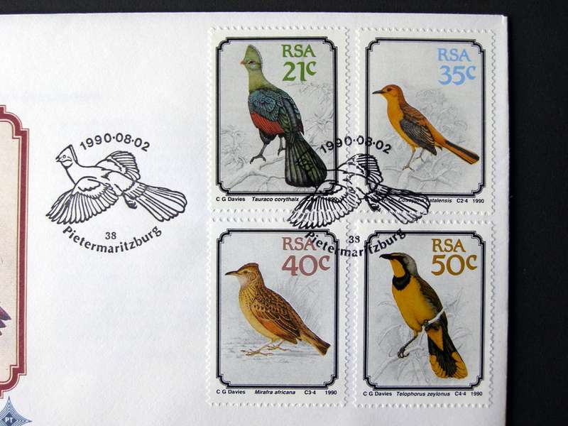 SOUTH AFRICA Cover - Birds 1990