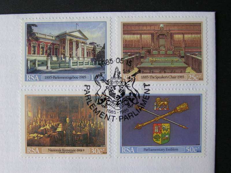 SOUTH AFRICA Cover - Inauguration of Cape Parliamentary Buildings 1985