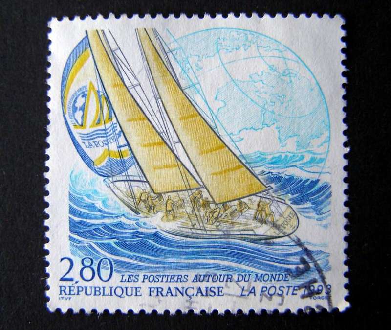 FRANCE - Post Office Team in Around the World Yacht Race 1993