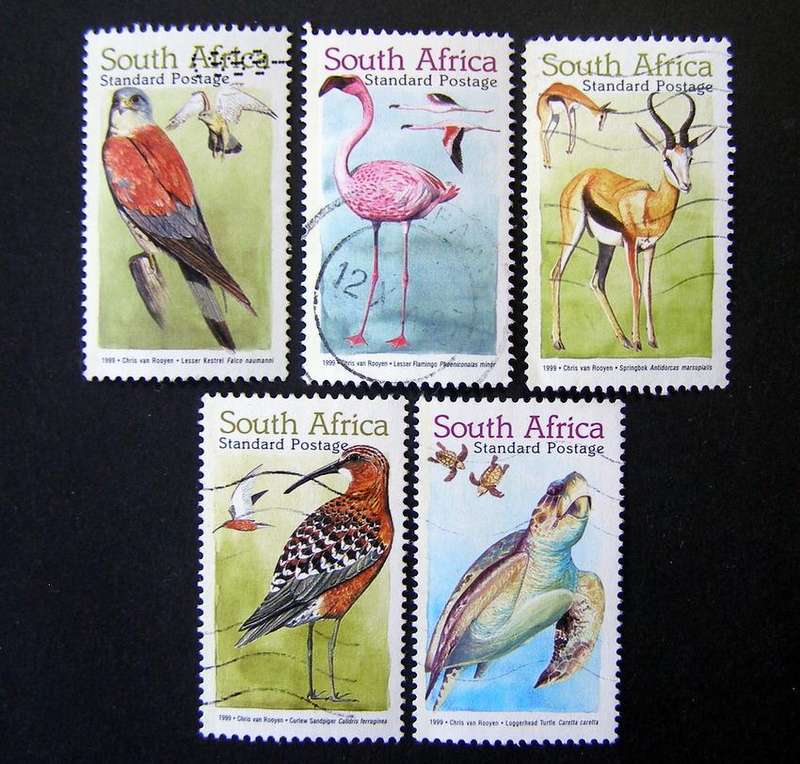 SOUTH AFRICA - Migratory Species 1999 //Birds//Animals