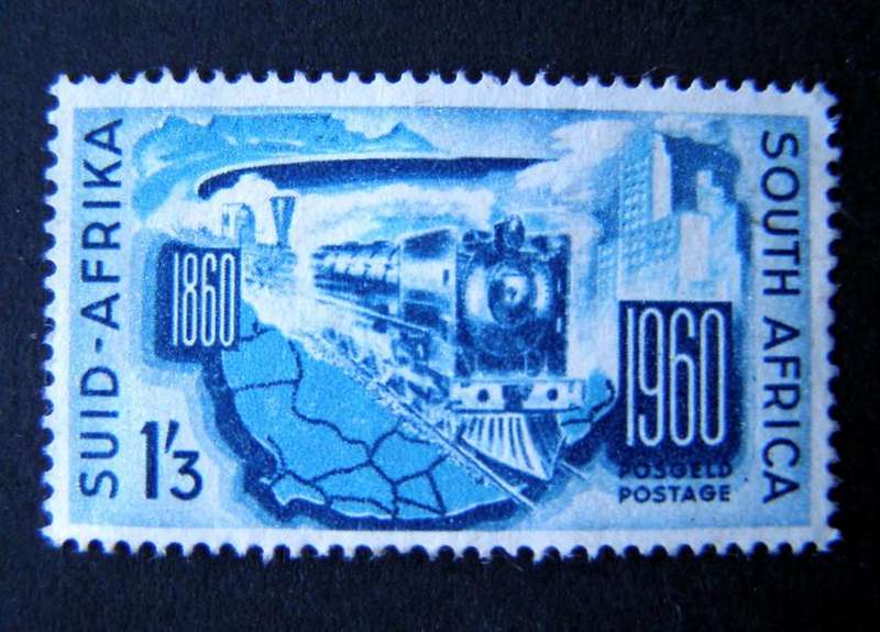 UNION OF SOUTH AFRICA - Centenary of SA Railways 1960 //Trains