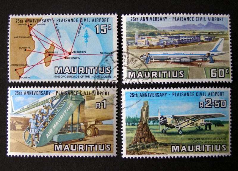 MAURITIUS Set - 25th Anniv. of Plaisance Airport 1971 //Aircraft