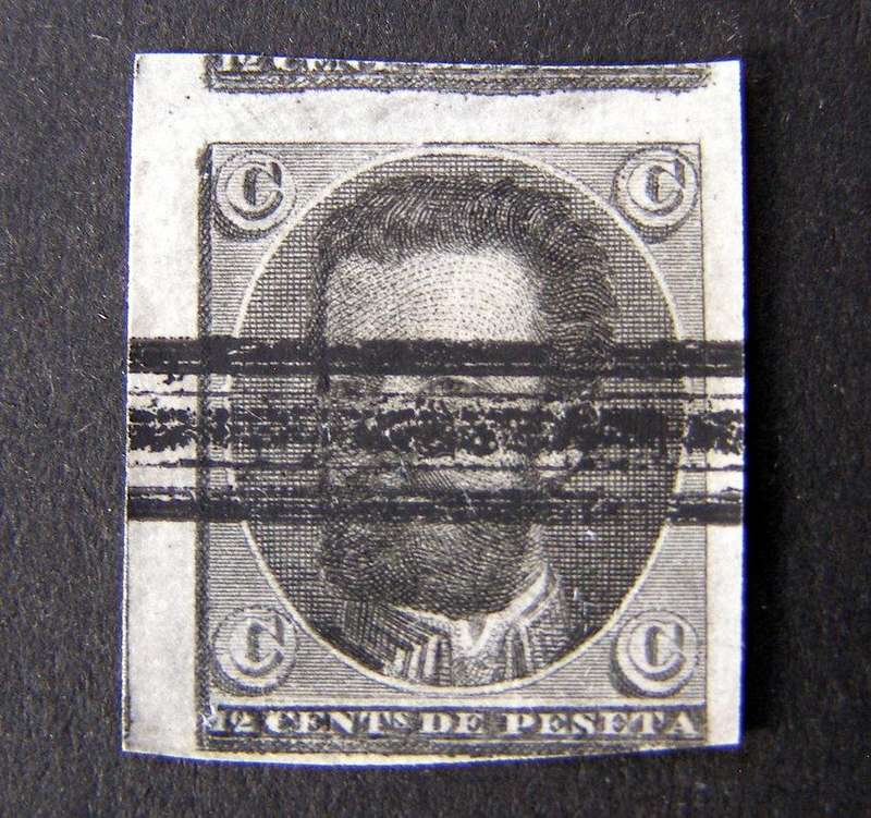 SPAIN - King Amadeo (imperf) 1872