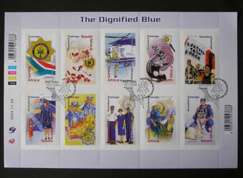 SOUTH AFRICA Set (Self-Adhesive, CTO) - The Dignified Blue 2004