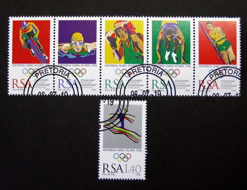 SOUTH AFRICA Set (CTO) - Olympic Games, Atlanta 1996