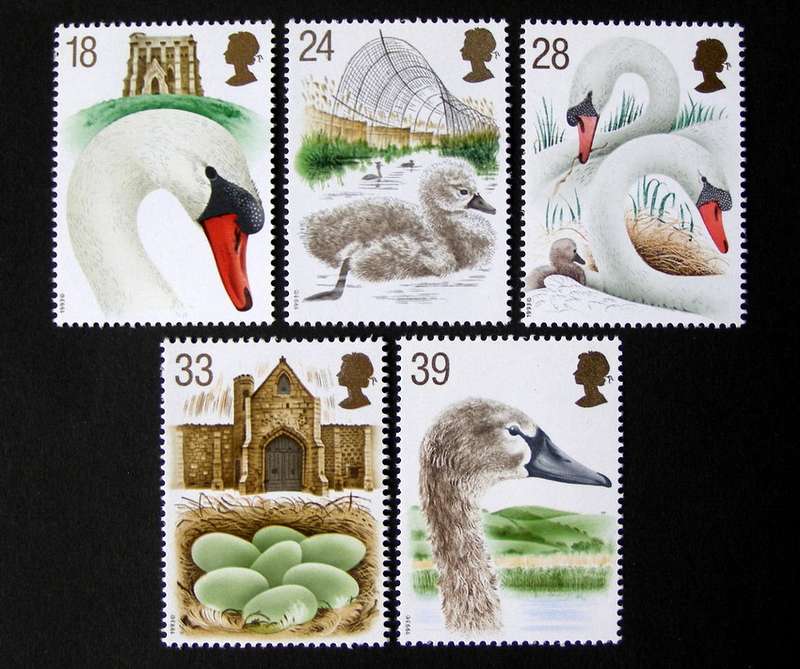 GREAT BRITAIN Mint* Set - 600th Anniv. of Abbotsbury Swannery 1993 //Birds