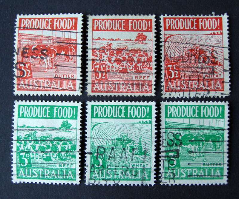 AUSTRALIA Set - Produce Food 1953