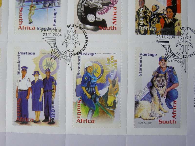 SOUTH AFRICA Set (Self-Adhesive, CTO) - The Dignified Blue 2004