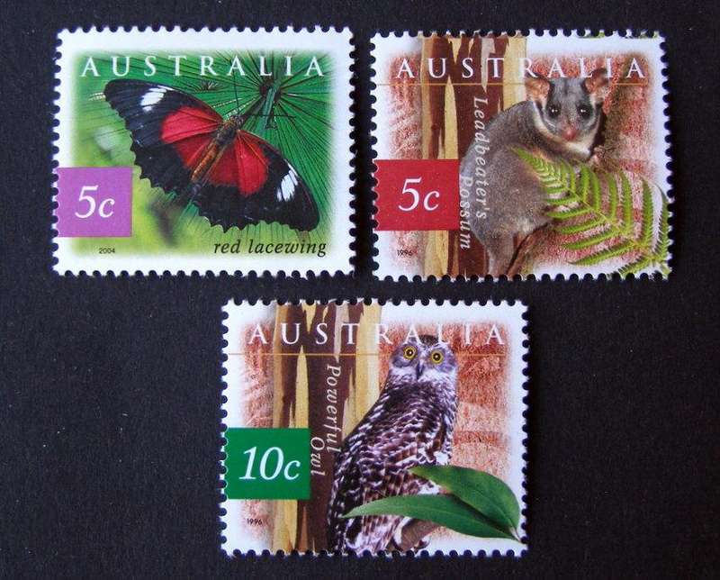 AUSTRALIA Mint - Fauna and Flora 1996-2004 //Butterflies//Birds//Animals