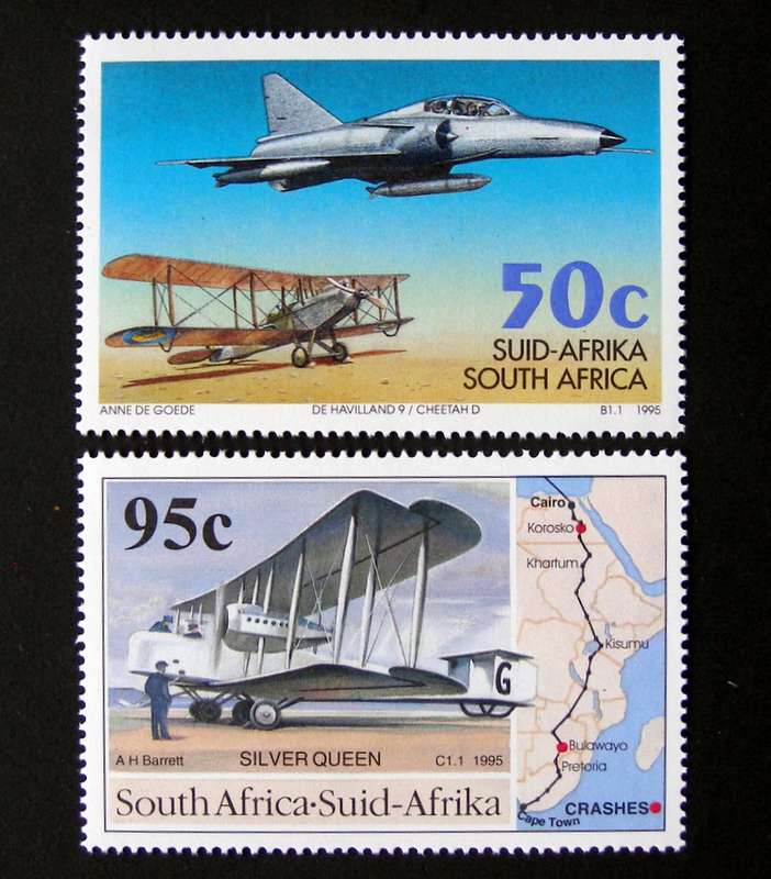 SOUTH AFRICA Mint Set - Aviation Anniversaries 1995 //Aircraft