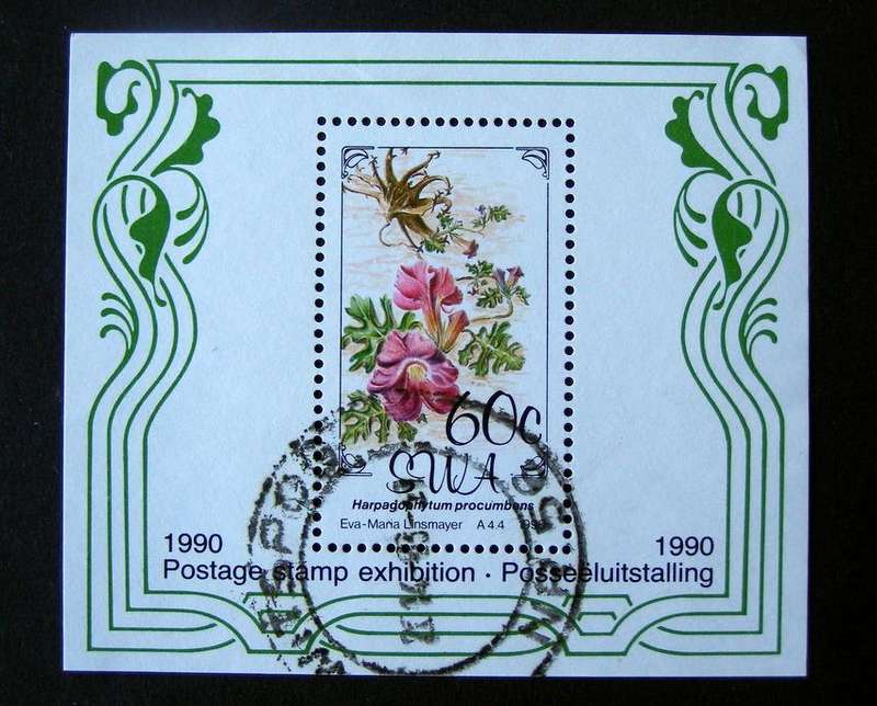 SWA Miniature Sheet - Flowers 1990