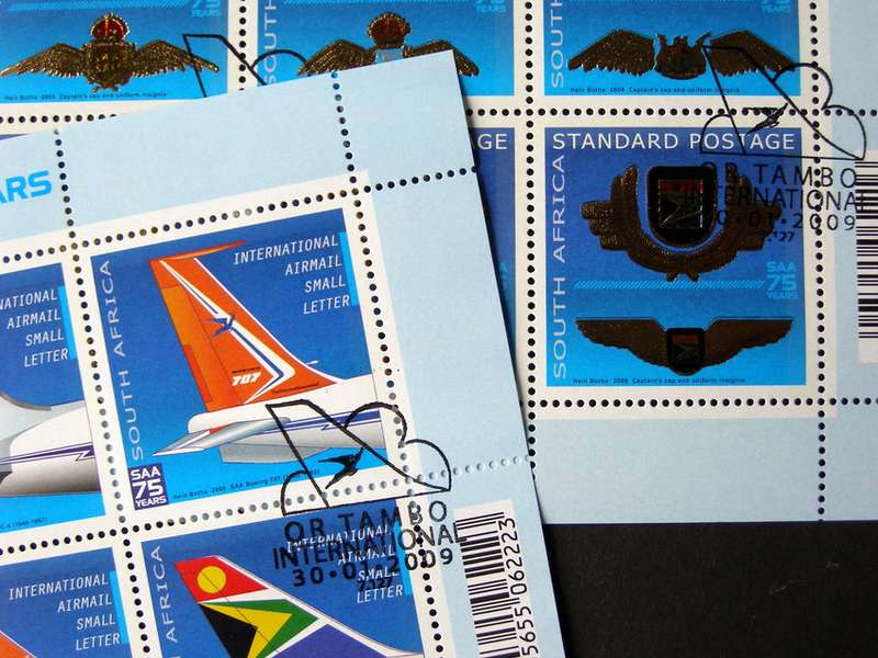 SOUTH AFRICA Set (CTO) - 75th Anniv. of S.A. Airways 2009 //Aircraft