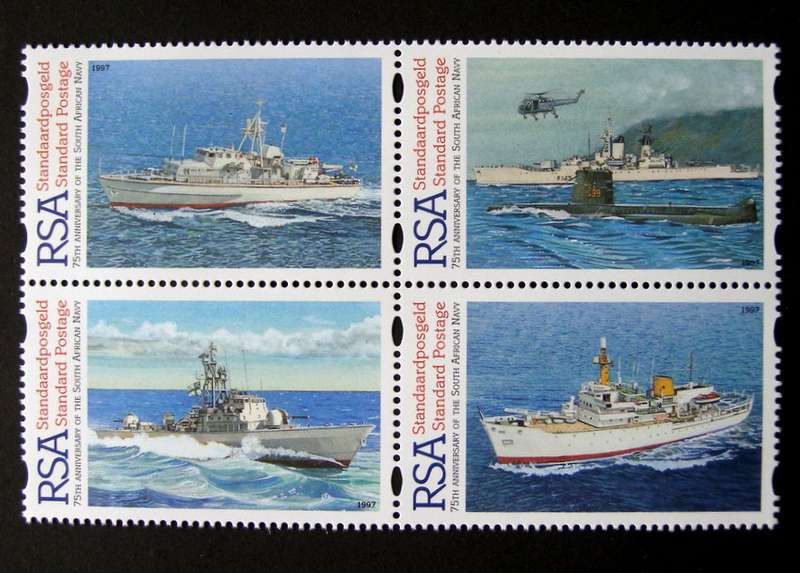 SOUTH AFRICA Mint Set - 75th Anniv. of the SA Navy 1997 //Ships
