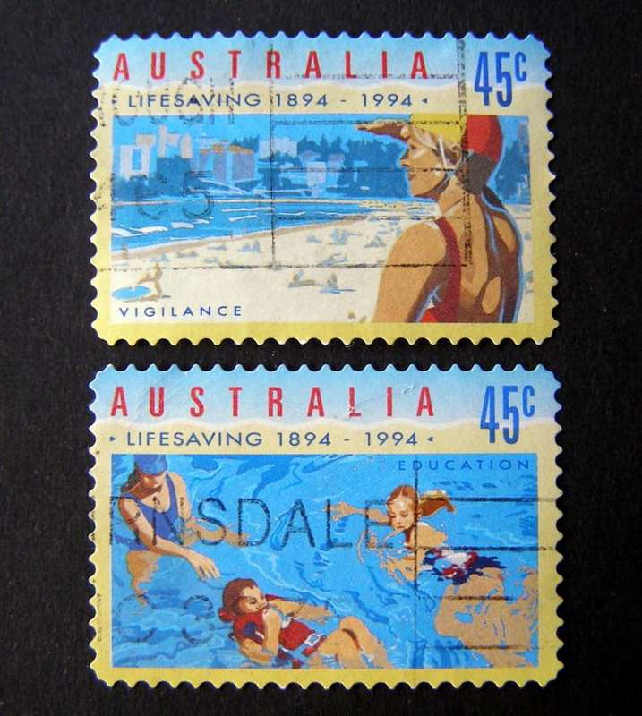 AUSTRALIA Set (self-adhesive) - Centenary of Lifesaving 1994