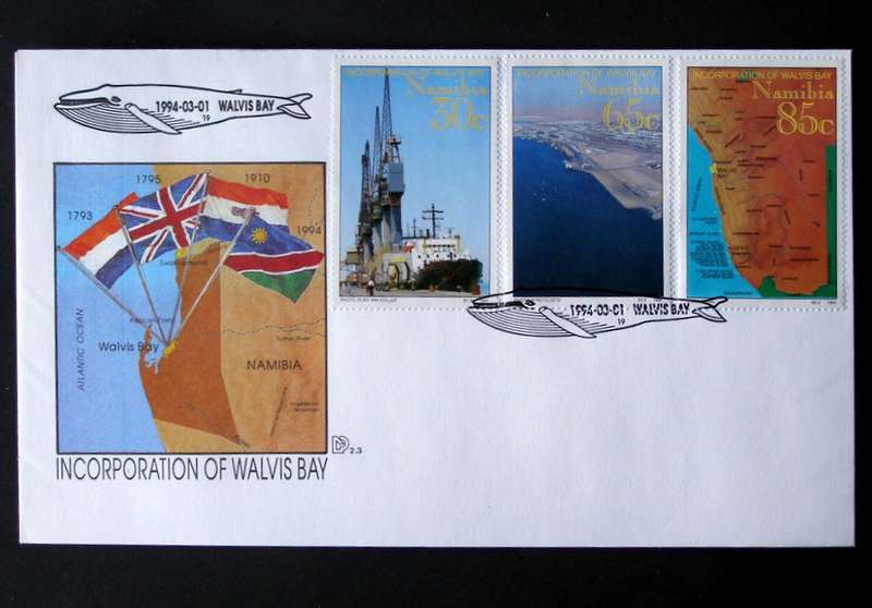 NAMIBIA Cover - Incorporation of Walvis Bay 1994