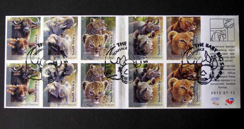 SOUTH AFRICA Booklet (Self-Adhesive, CTO) - Baby Big Five 2012