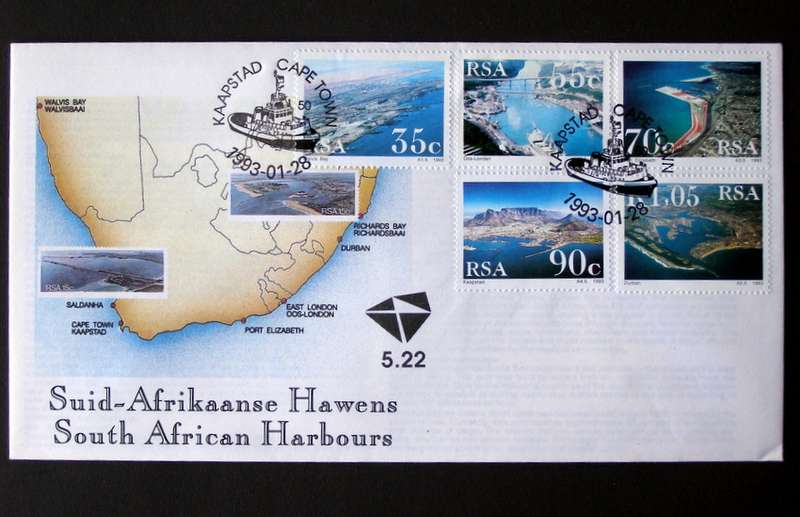 SOUTH AFRICA Cover - Harbours 1993