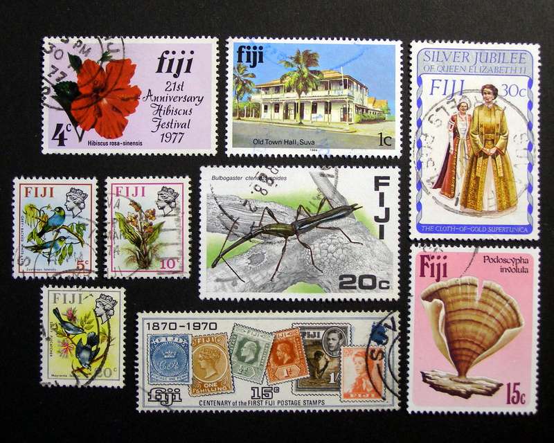 FIJI - Assorted Stamps 1970s/80s