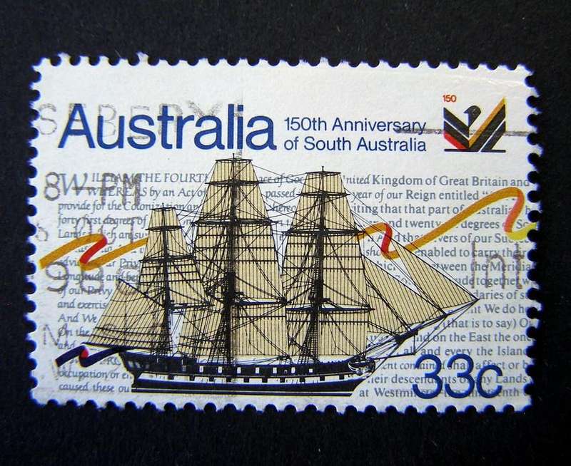 AUSTRALIA - 150th Anniv. of South Australia 1986 //Ships
