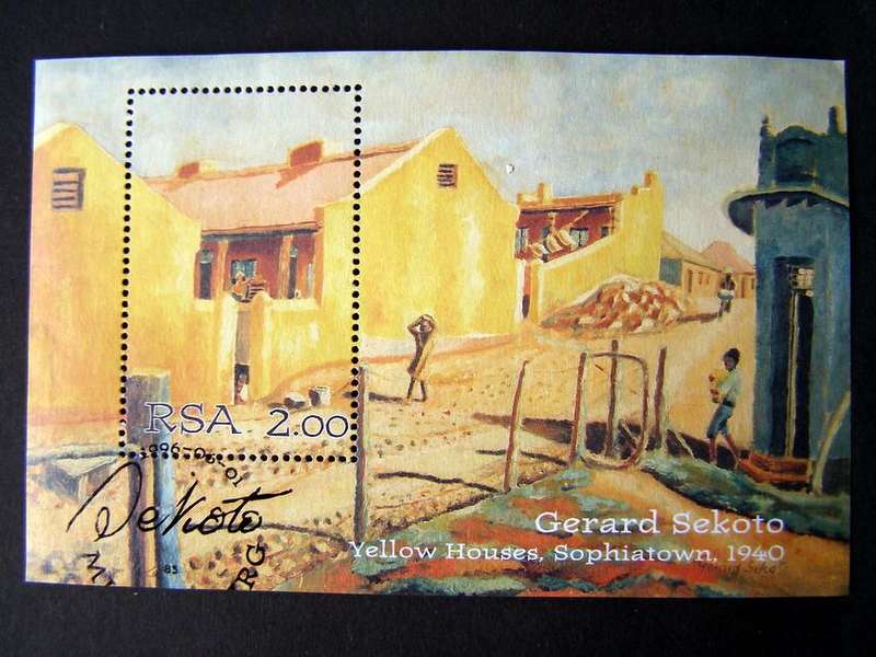 SOUTH AFRICA Miniature Sheet (First Day Cancel) - Gerard Sekoto 1996