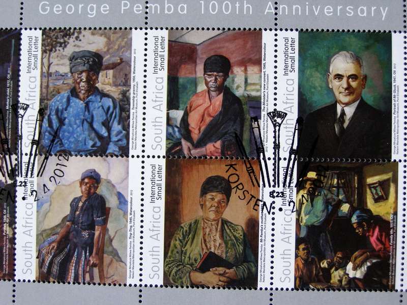 SOUTH AFRICA Set (CTO) - George Pemba Paintings 2012